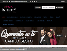 Tablet Screenshot of infinityespectaculos.com